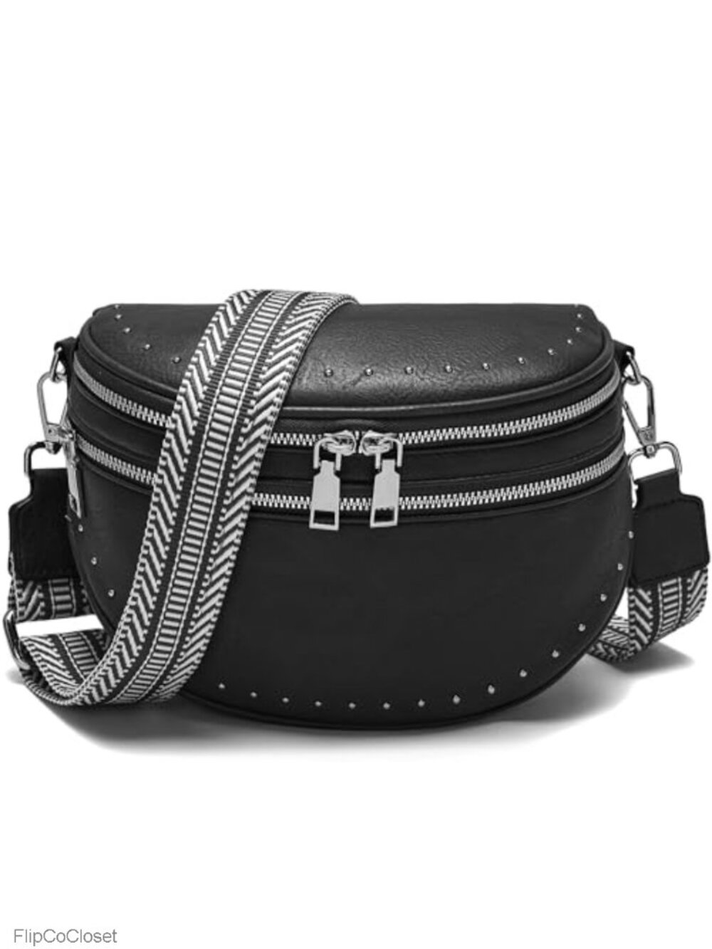 Vegan Leather Crossbody Bum Bag Fanny Pack Women Adjustable Strap